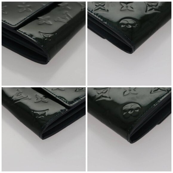 LOUIS VUITTON Vernis Portefeiulle Sarah Long Wallet Bluenuit - Picture 16 of 16